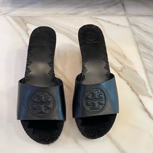 Black Tory Burch Mules